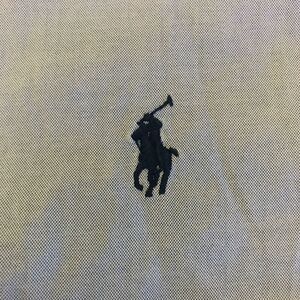 Ralph Lauren Yarmouth Blue Chambray Long Sleeve Button Down Mens 17.5 Polo Shirt